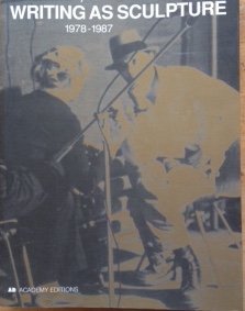 Writing As Sculpture: 1978-1987 used book depot