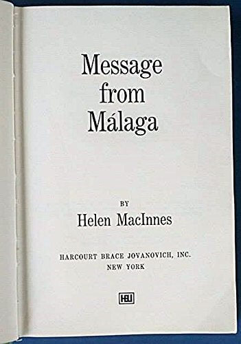 Message from Malaga used book depot