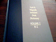 funk & wagnalls standard desk dictionary, volume 2, n-z (N - Z, 2) used book depot