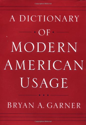 A Dictionary of Modern American Usage used book depot