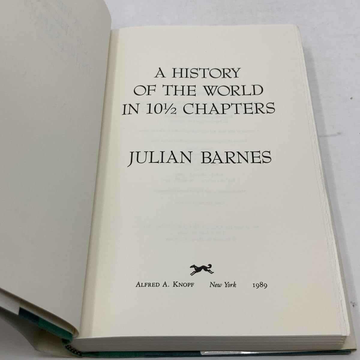 A History Of The World In 10 1/2 Chapters used book depot