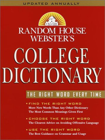 Random House Webster's College Dictionary used book depot