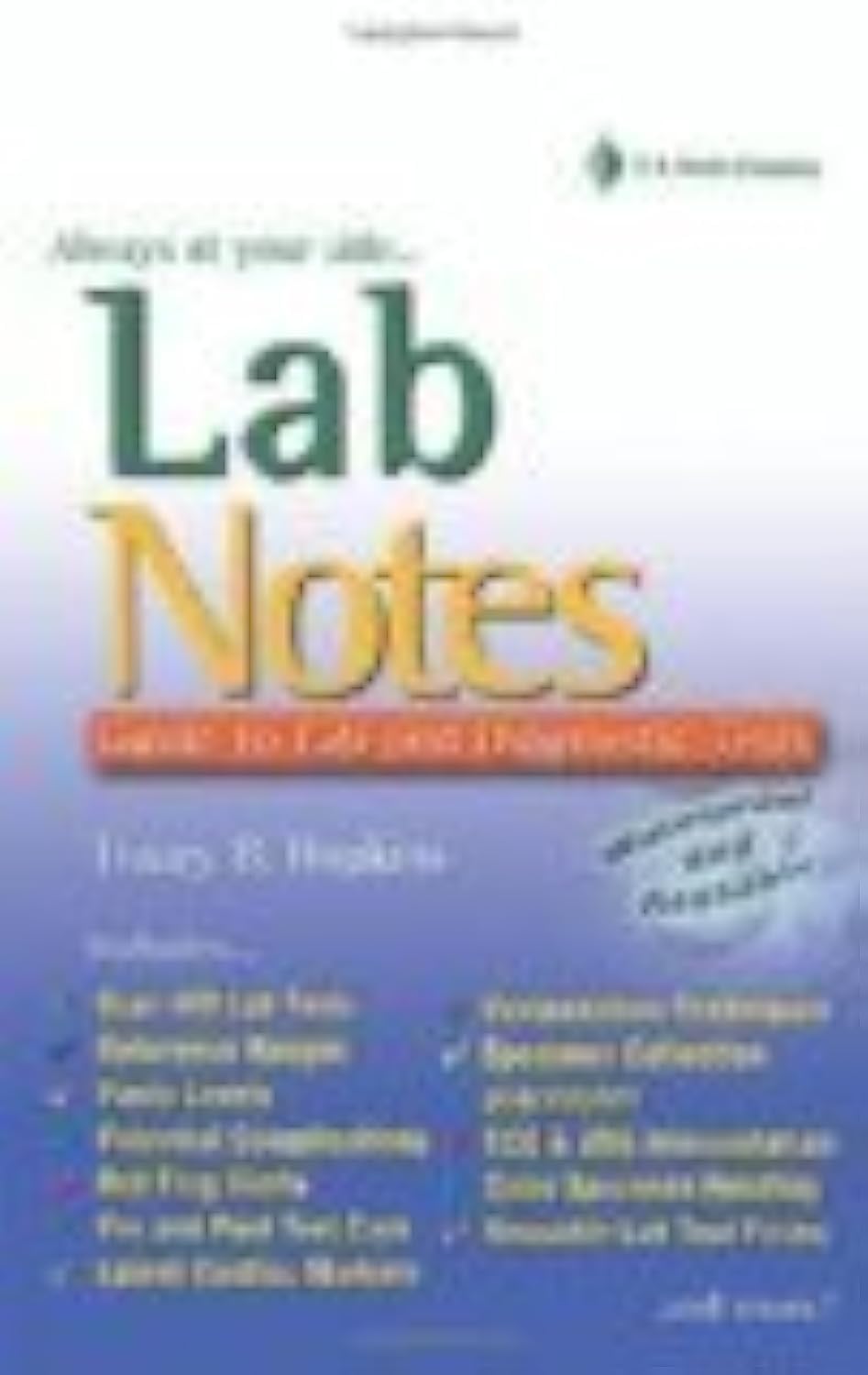 LabNotes: Guide to Lab & Diagnostic Tests used book depot