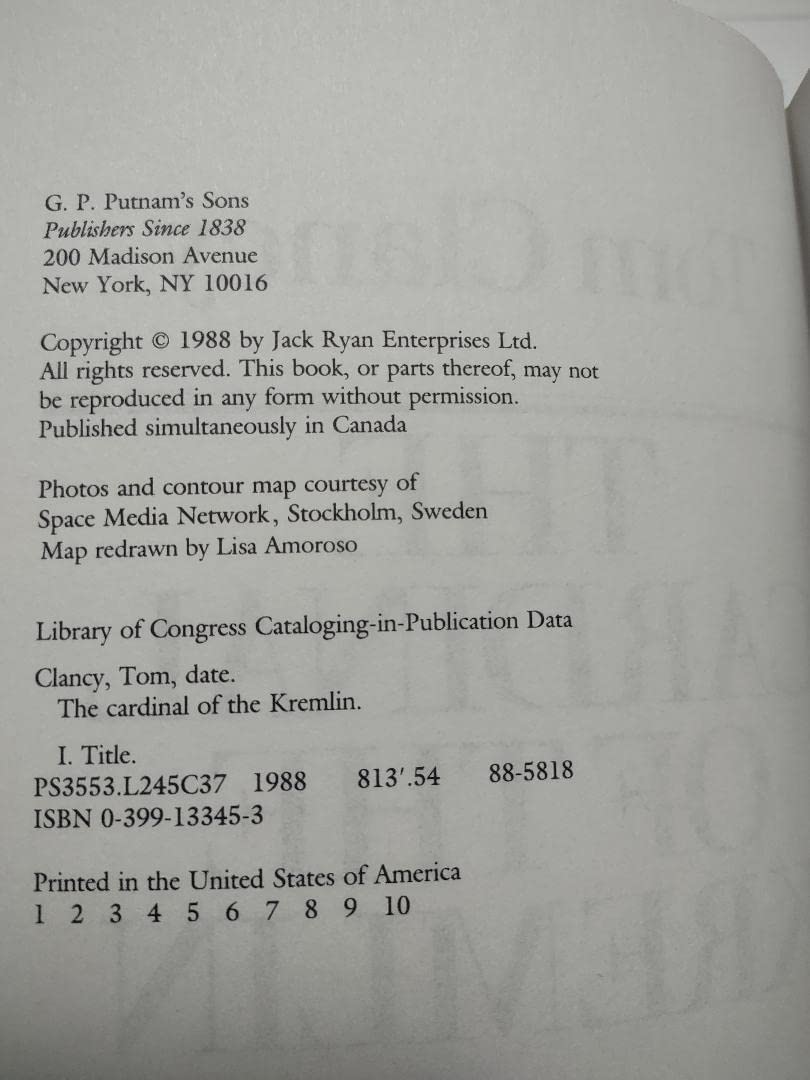 The Cardinal of the Kremlin used book depot