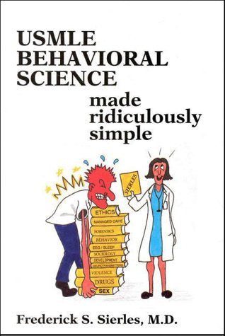 USMLE Behavioral Science Made Ridiculously Simple (Medmaster Series) used book depot