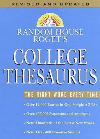 Random House Roget's College Thesaurus: Revised Edition used book depot