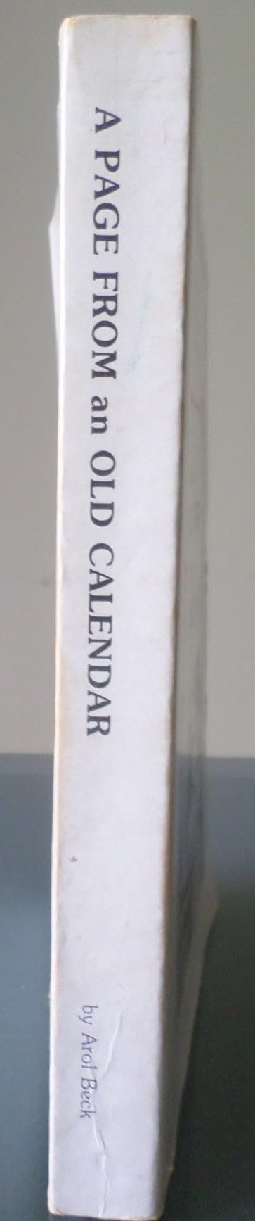 A Page From an Old Calendar used book depot