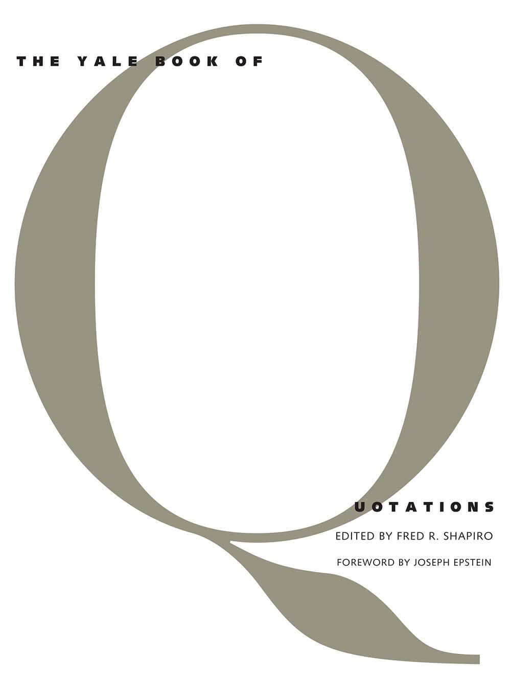 The Yale Book of Quotations used book depot