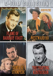 Four-Film Collection (Flame of Barbary Coast / Santa Fe Stampede / Westward Ho / The Fighting Kentuckian) used book depot