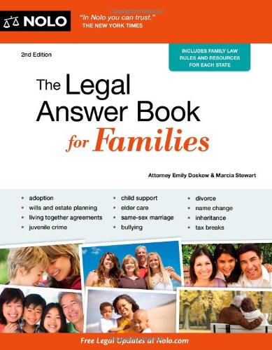 The Legal Answer Book for Families. used book depot