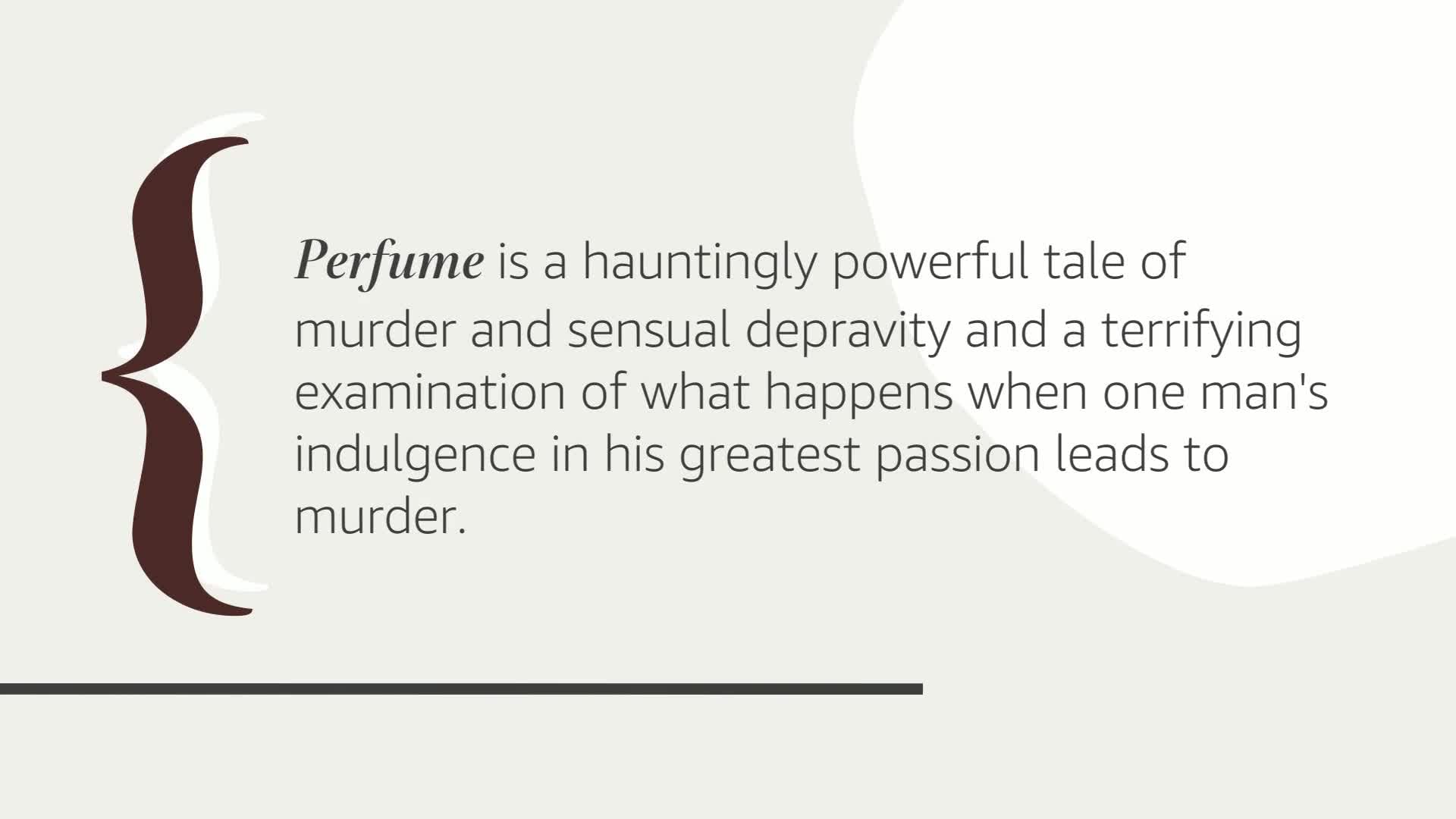 Perfume: The Story of Murder used book depot