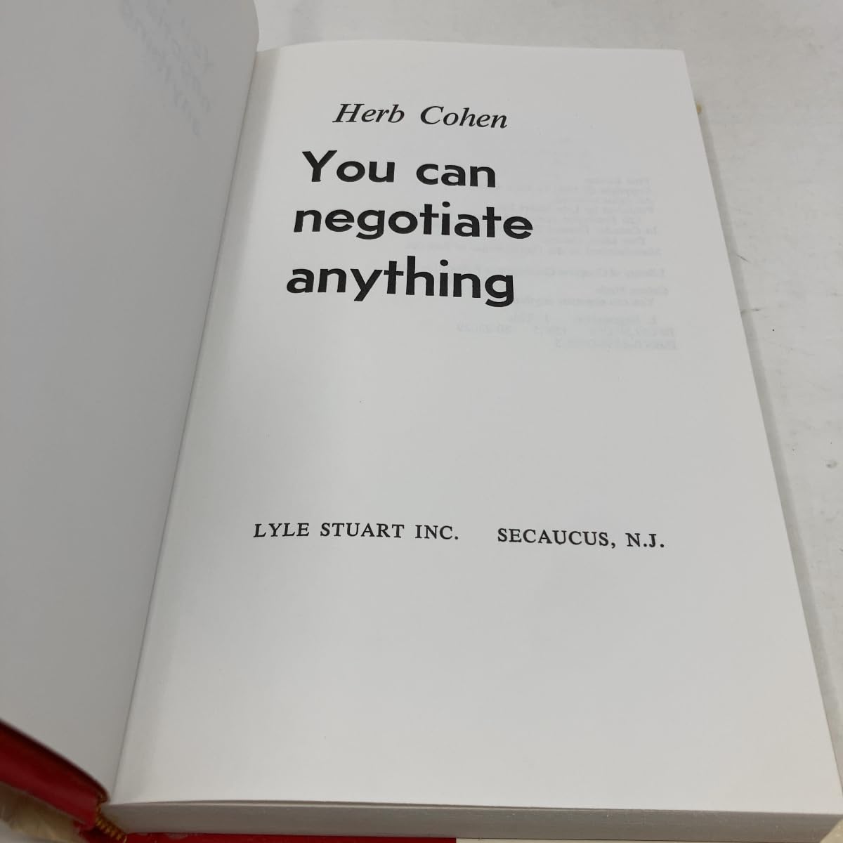 You Can Negotiate Anything