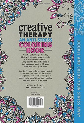 Creative Therapy: An Anti-Stress Coloring Book used book depot