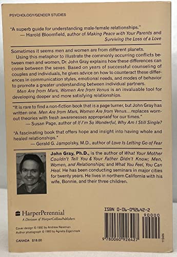 Men Are from Mars, Women Are from Venus used book depot