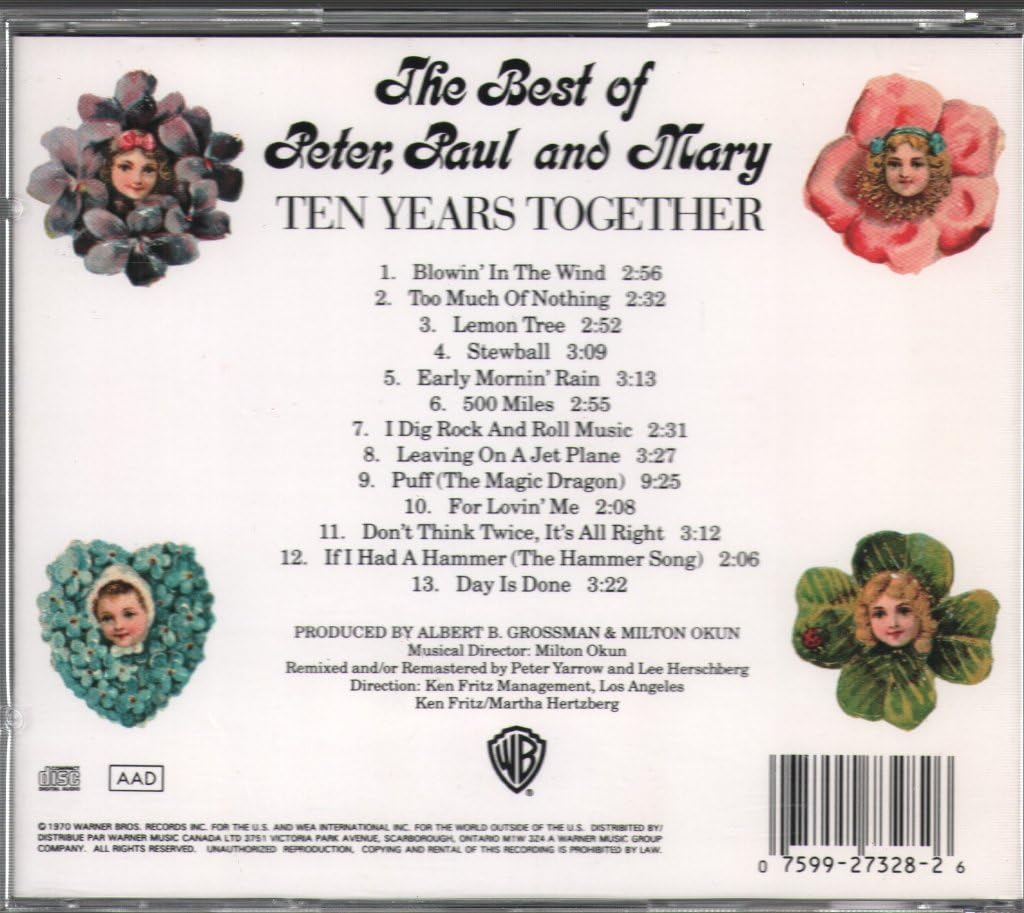 The Best Of Peter, Paul & Mary: Ten Years Together used book depot