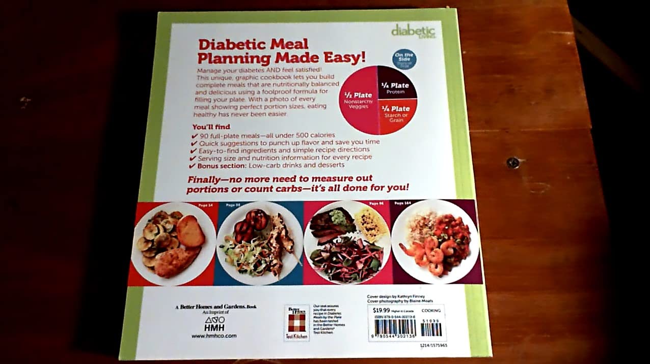 Diabetic Living Diabetes Meals by the Plate: 90 Low-Carb Meals to Mix & Match used book depot