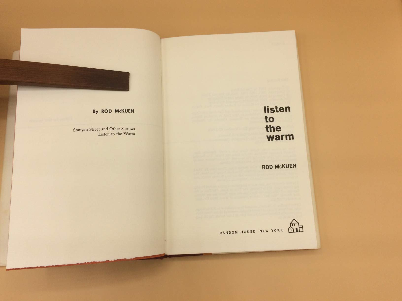 Listen to the Warm used book depot