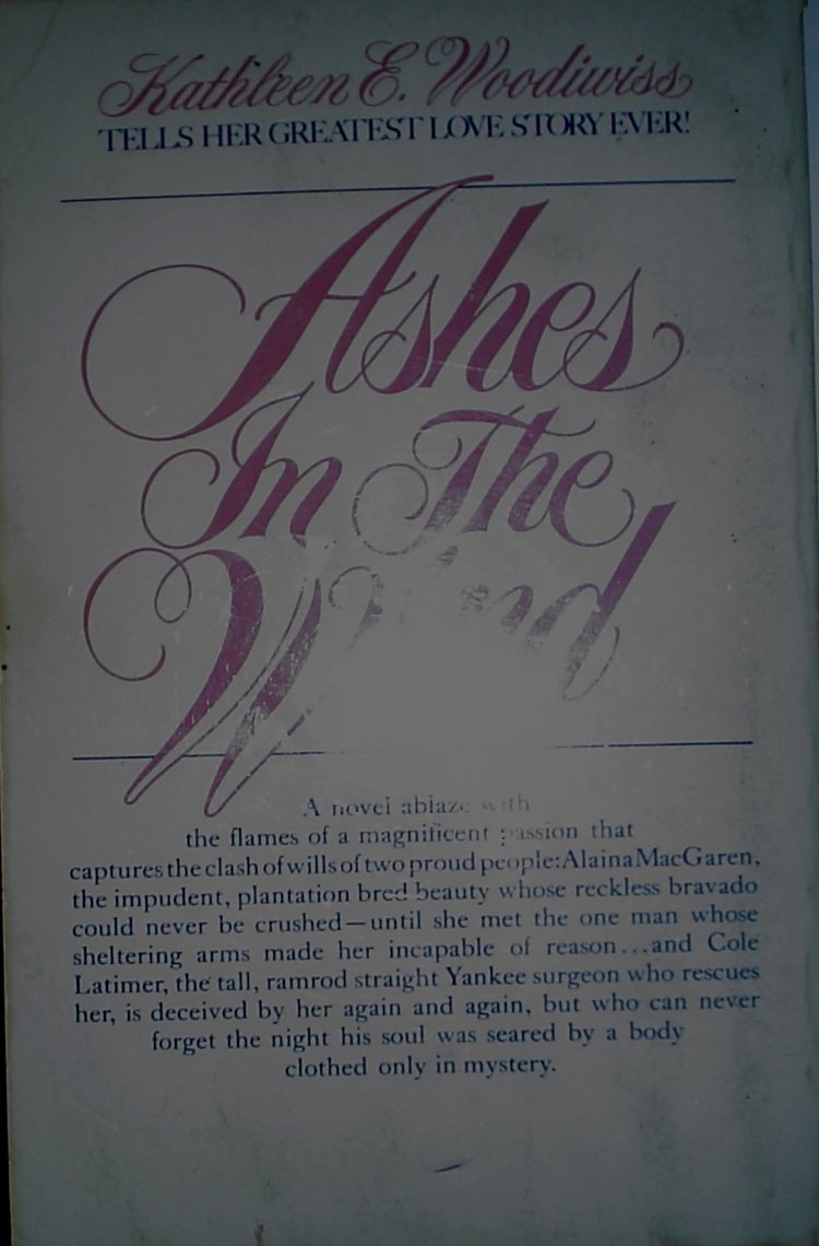 Ashes in the Wind (Kathleen Woodiwiss) used book depot