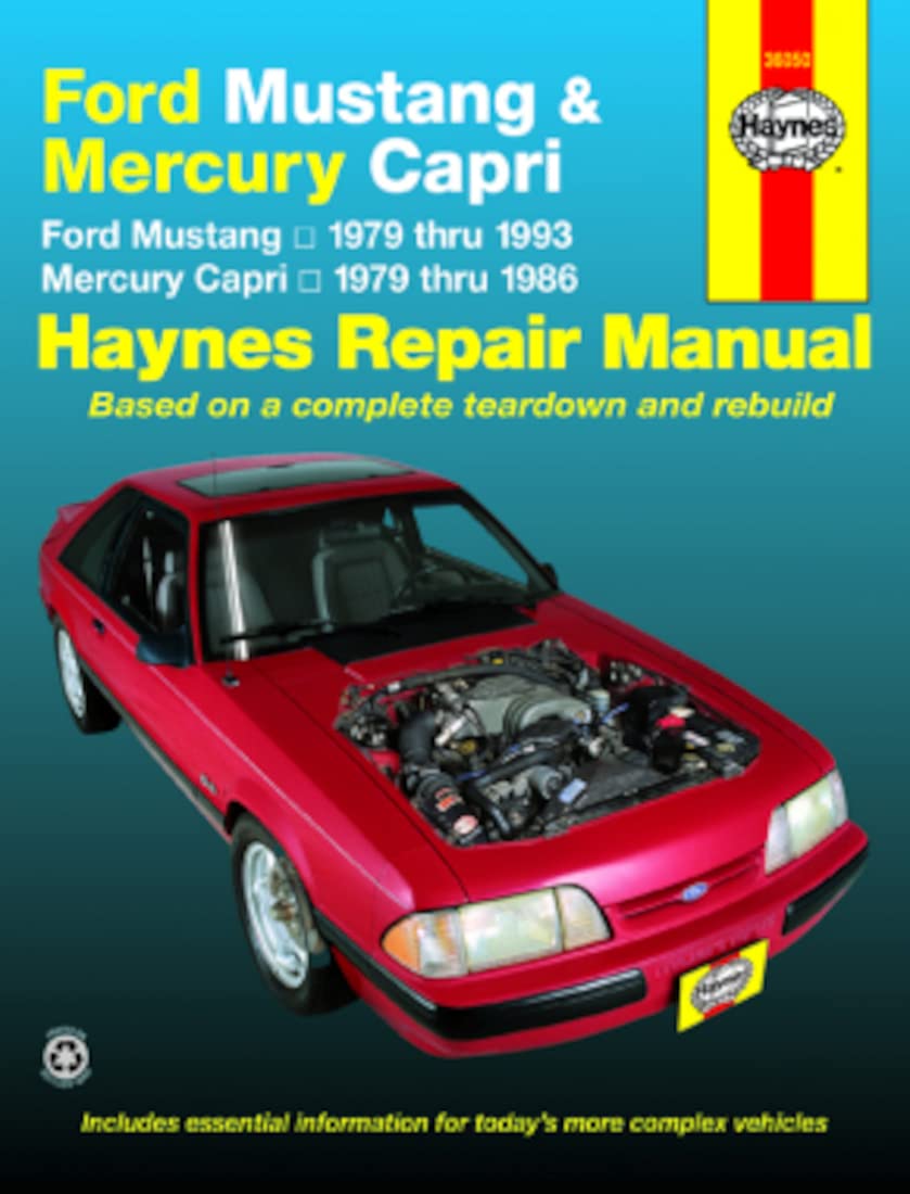 Ford Mustang and Mercury Capri Automotive Repair Manual: All Ford Mustang and Mercury Capri Models 1979 Through 1992 (Haynes Automotive Repair Manual Series) used book depot