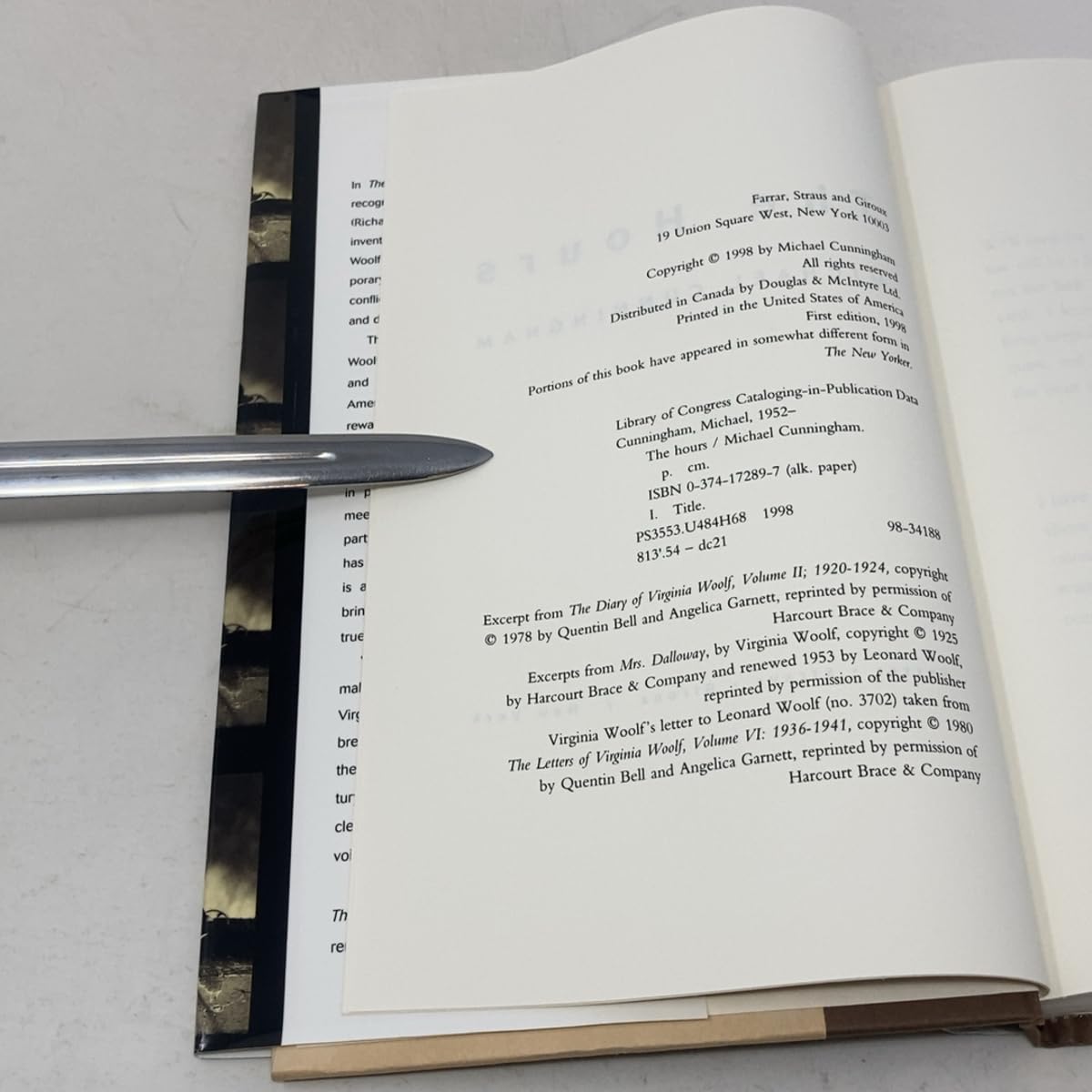 The Hours: A Novel used book depot