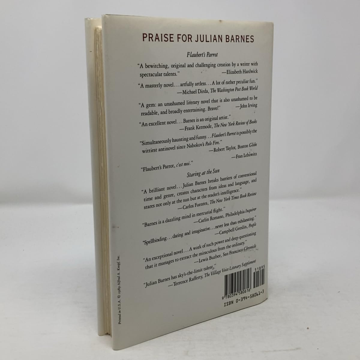 A History Of The World In 10 1/2 Chapters used book depot