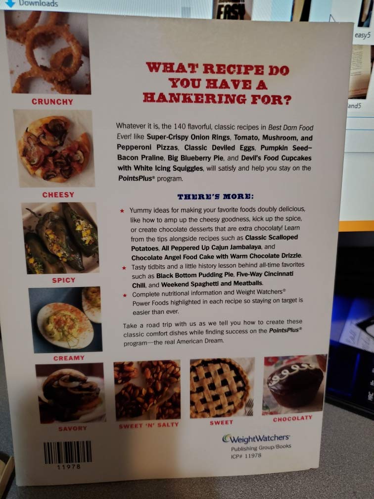 Weight Watchers PointsPlus Best Darn Food Ever Cookbook (140 Comfort Classics) used book depot