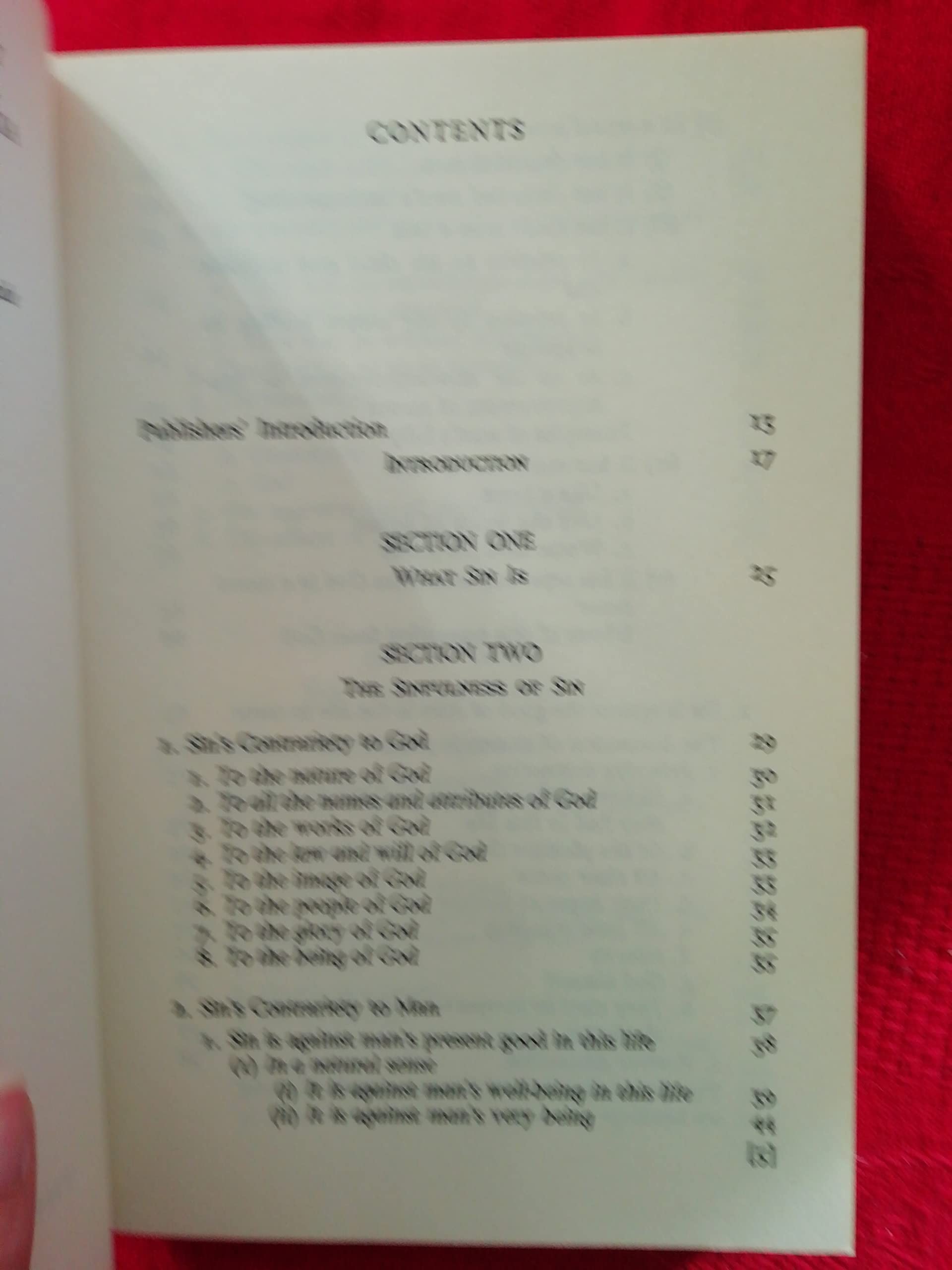 The Sinfulness of Sin used book depot