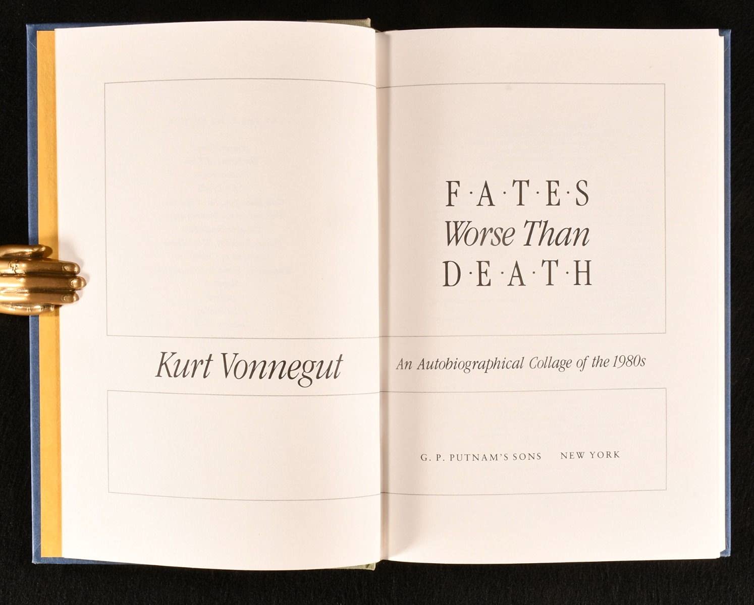 Fates Worse Than Death ( 1st/1st ) used book depot