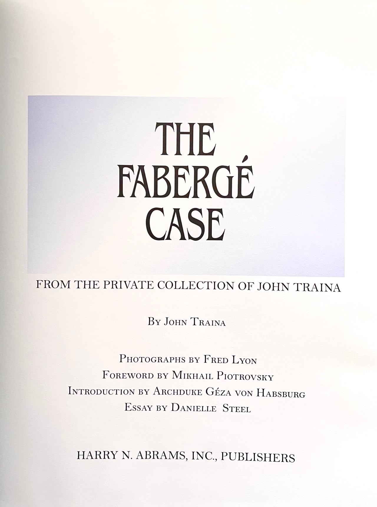 The Faberge Case: From the Private Collection of John Traina used book depot