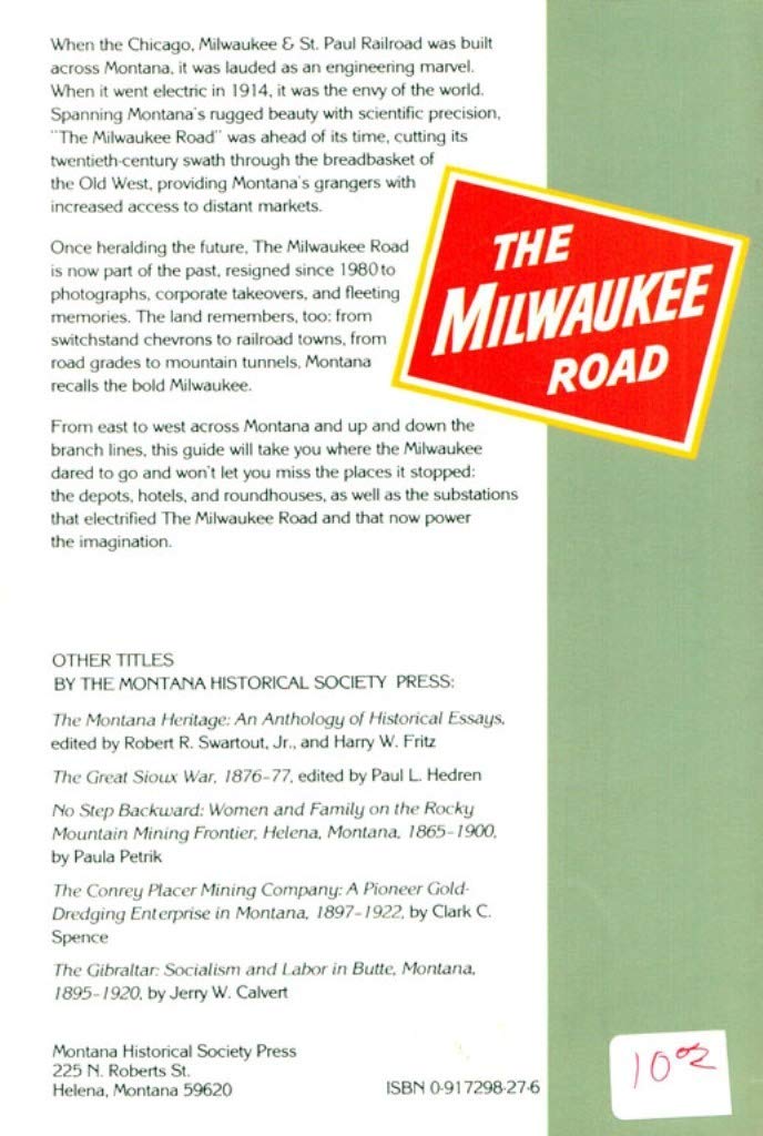 Guide to the Milwaukee Road in Montana used book depot
