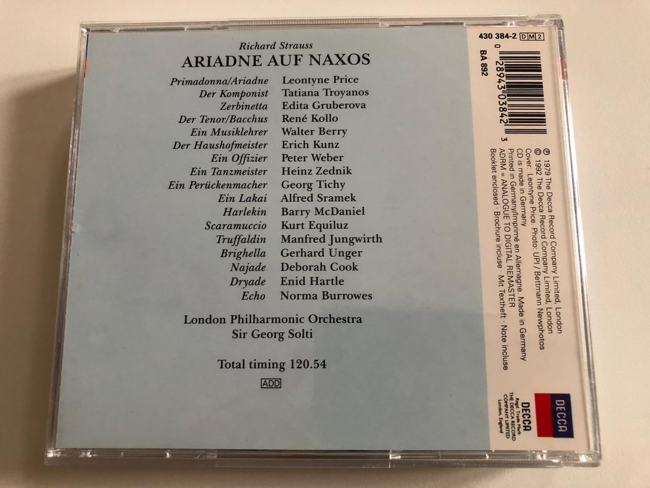 R. Strauss: Ariadne auf Naxos used book depot