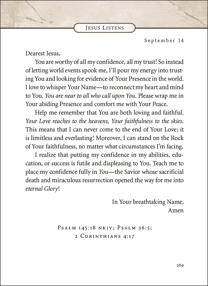 Jesus Listens: Daily Devotional Prayers of Peace, Joy, and Hope (A 365-Day Prayer Book) used book depot