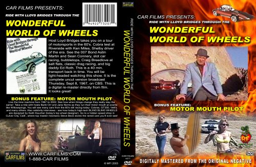 WONDERFUL WORLD OF WHEELS DVD host Lloyd Bridges