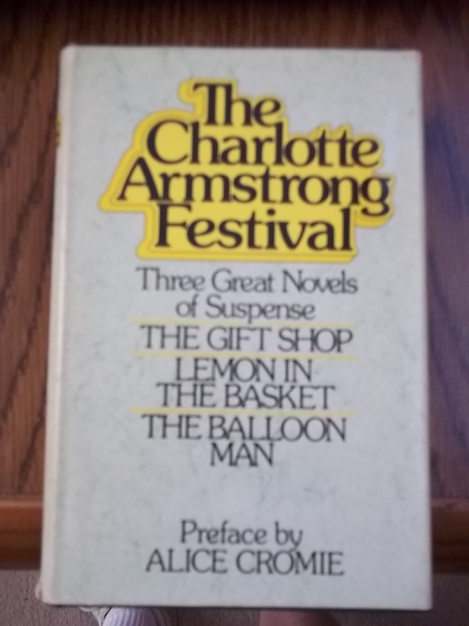 The Charlotte Armstrong festival used book depot