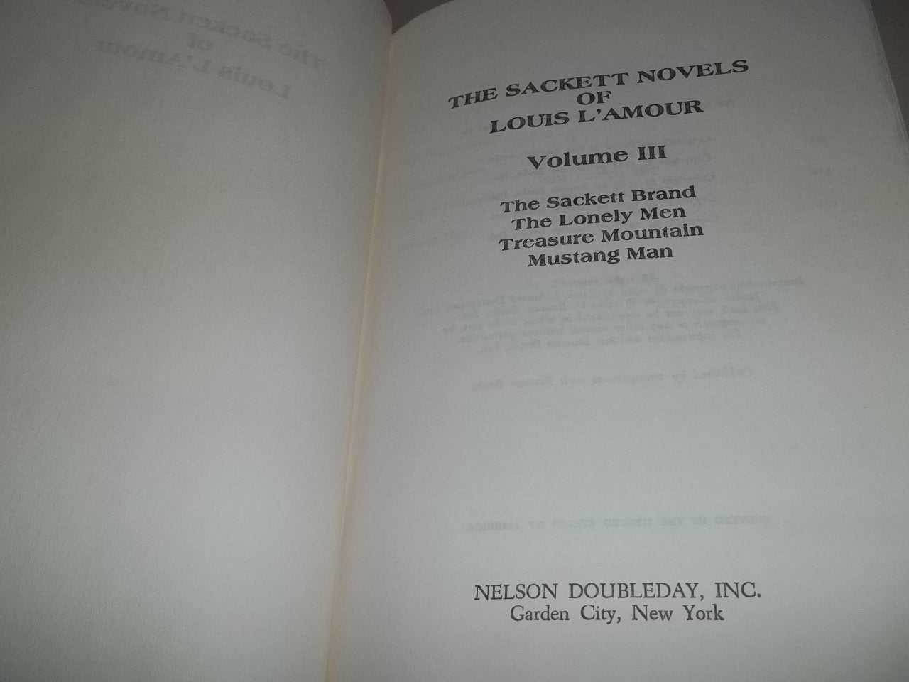 The Sacketts Volume 3 used book depot