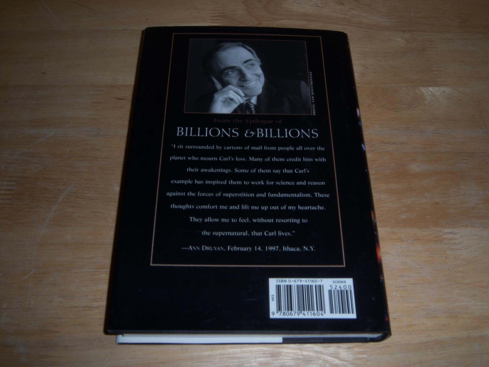 Billions and Billions: Thoughts on Life and Death at the Brink of the Millennium used book depot