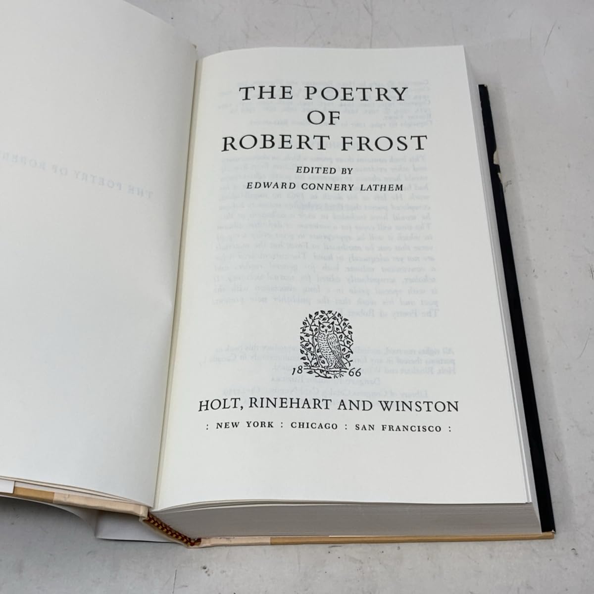 The Poetry of Robert Frost used book depot
