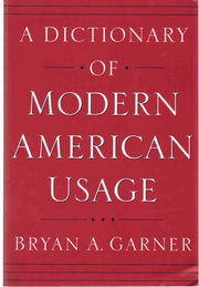 A Dictionary of Modern American Usage used book depot
