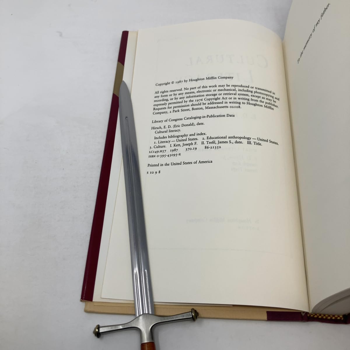 Cultural Literacy: What Every American Needs to Know used book depot