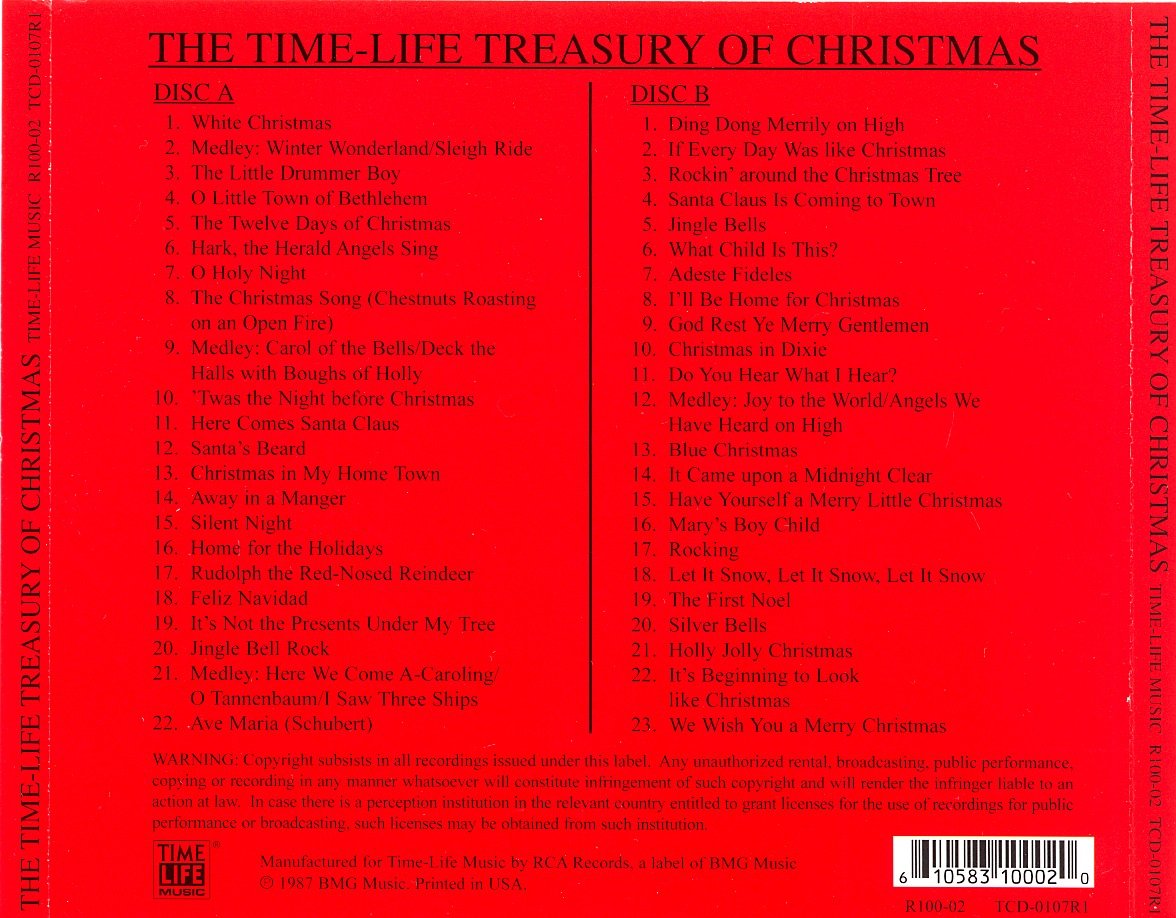 ACEDIS The Time-Life Treasury of Christmas used book depot
