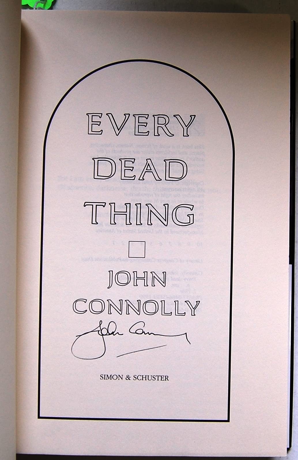 Every Dead Thing used book depot