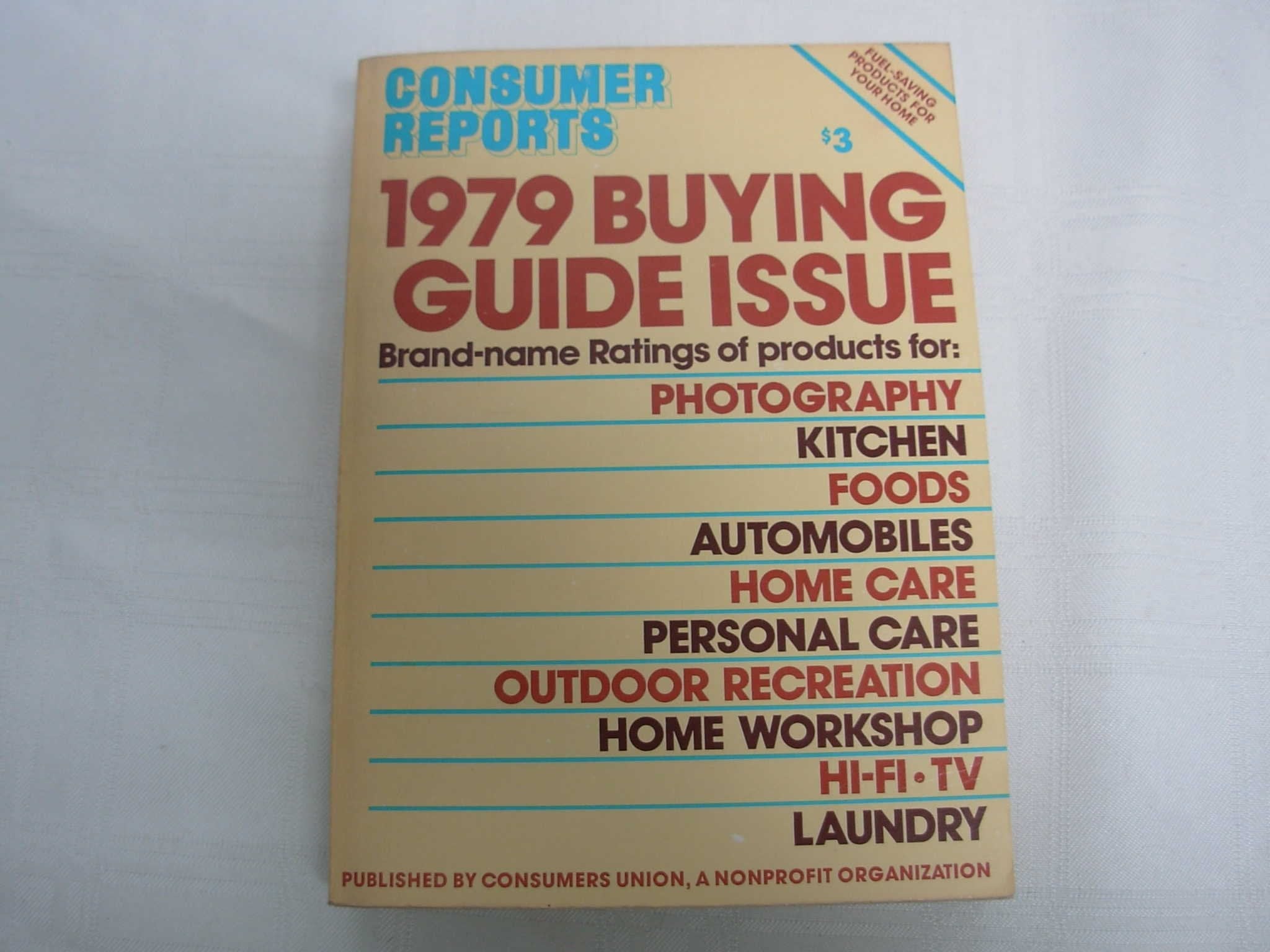 Consumer Reports 1979 Buying Guide Issue used book depot