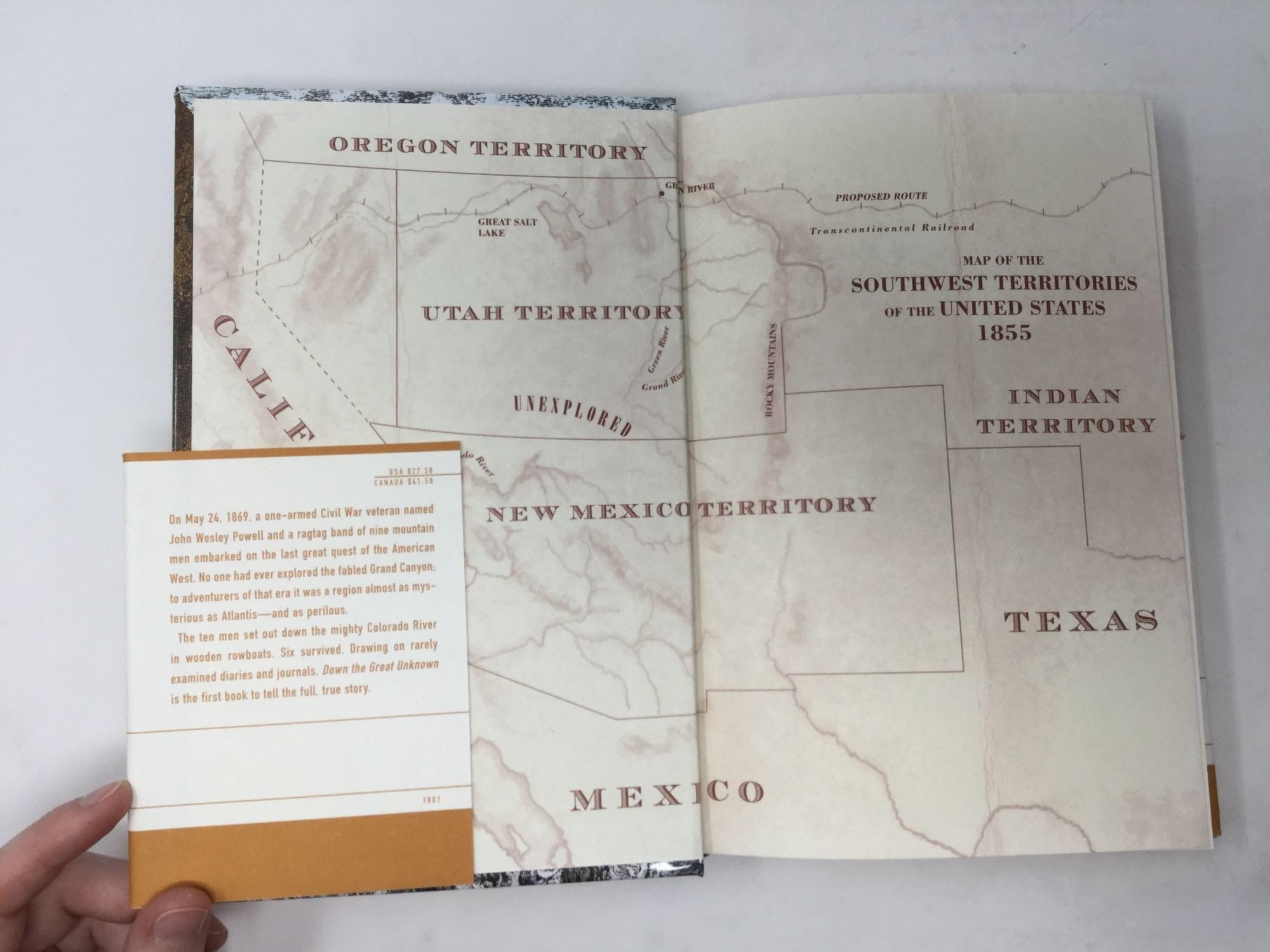Down the Great Unknown: John Wesley Powell's 1869 Journey of Discovery and Tragedy Through the Grand Canyon used book depot