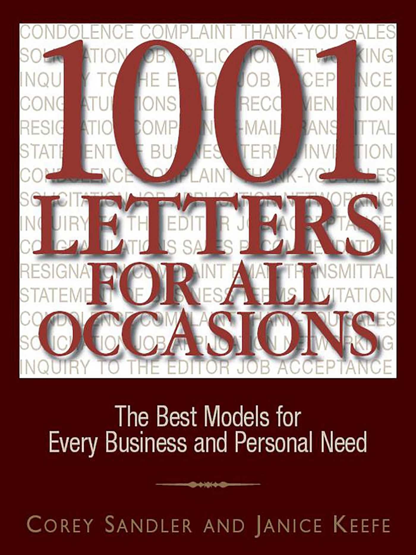 1001 Letters For All Occasions: The Best Models for Every Business and Personal Need used book depot