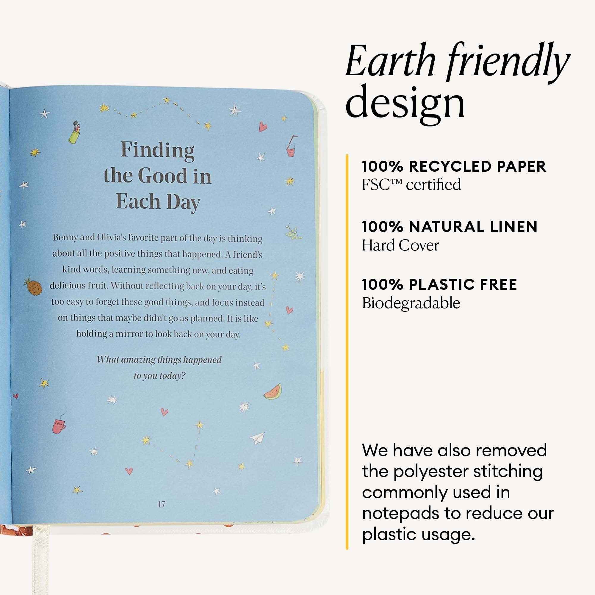The Five Minute Journal, Illustrated Journal for Kids, Daily Gratitude, Happiness and Reflection Journal, Manifestation Journal for 5-12 Years Old, Undated Daily Journal - Intelligent Change used book depot