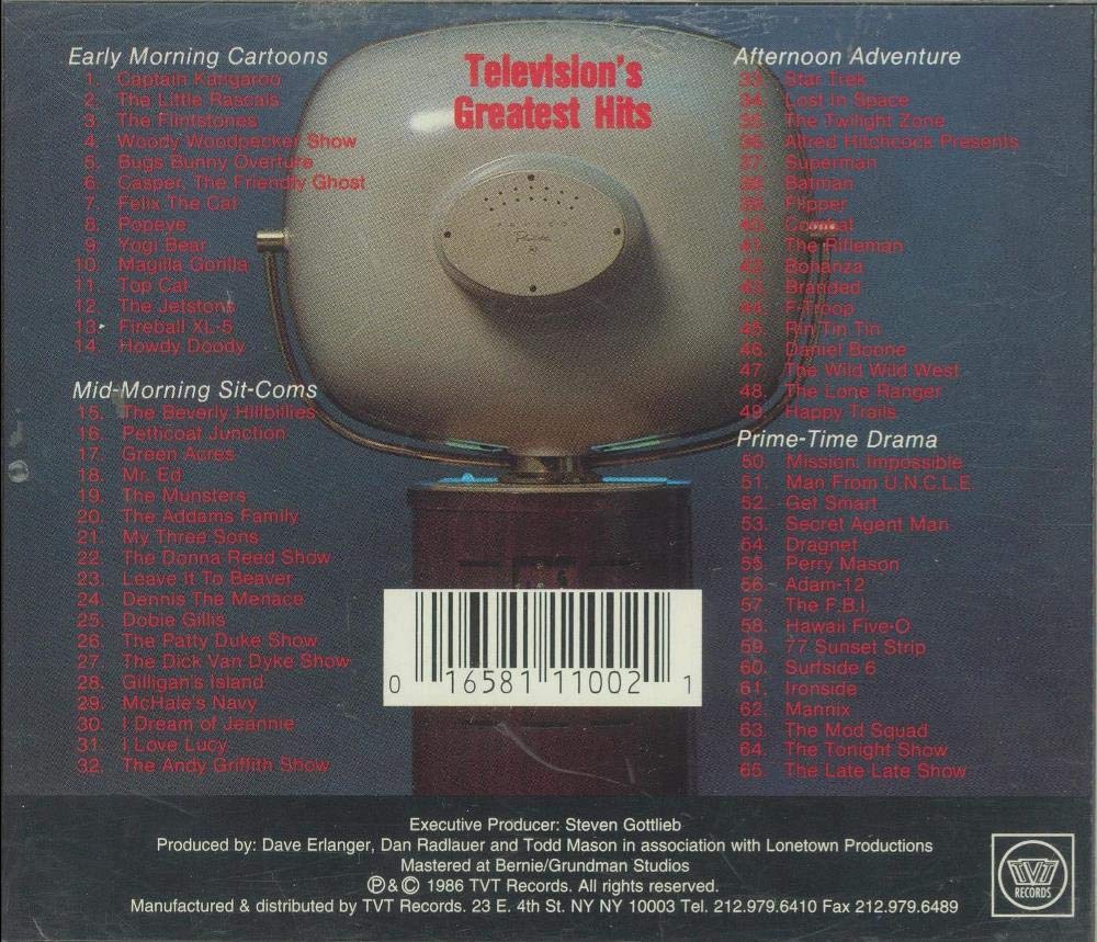 Television's Greatest Hits, Vol. 1: From the 50s and 60s used book depot