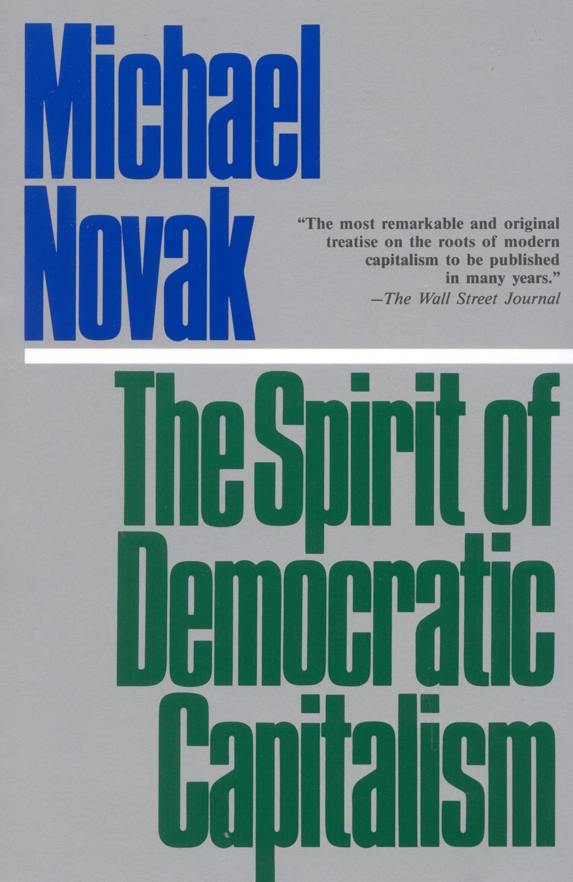 Spirit of Democratic Capitalism used book depot