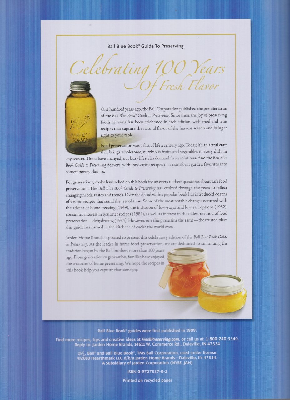 Ball Blue Book Guide to Preserving used book depot