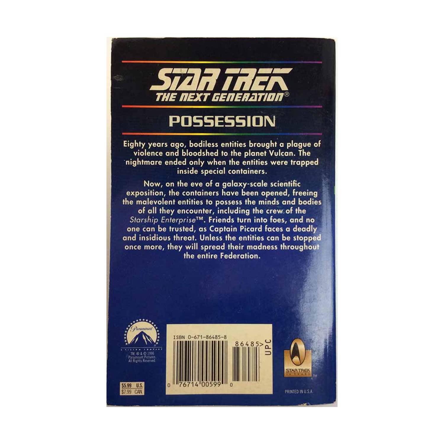 Possession (Star Trek: The Next Generation, No. 40) used book depot