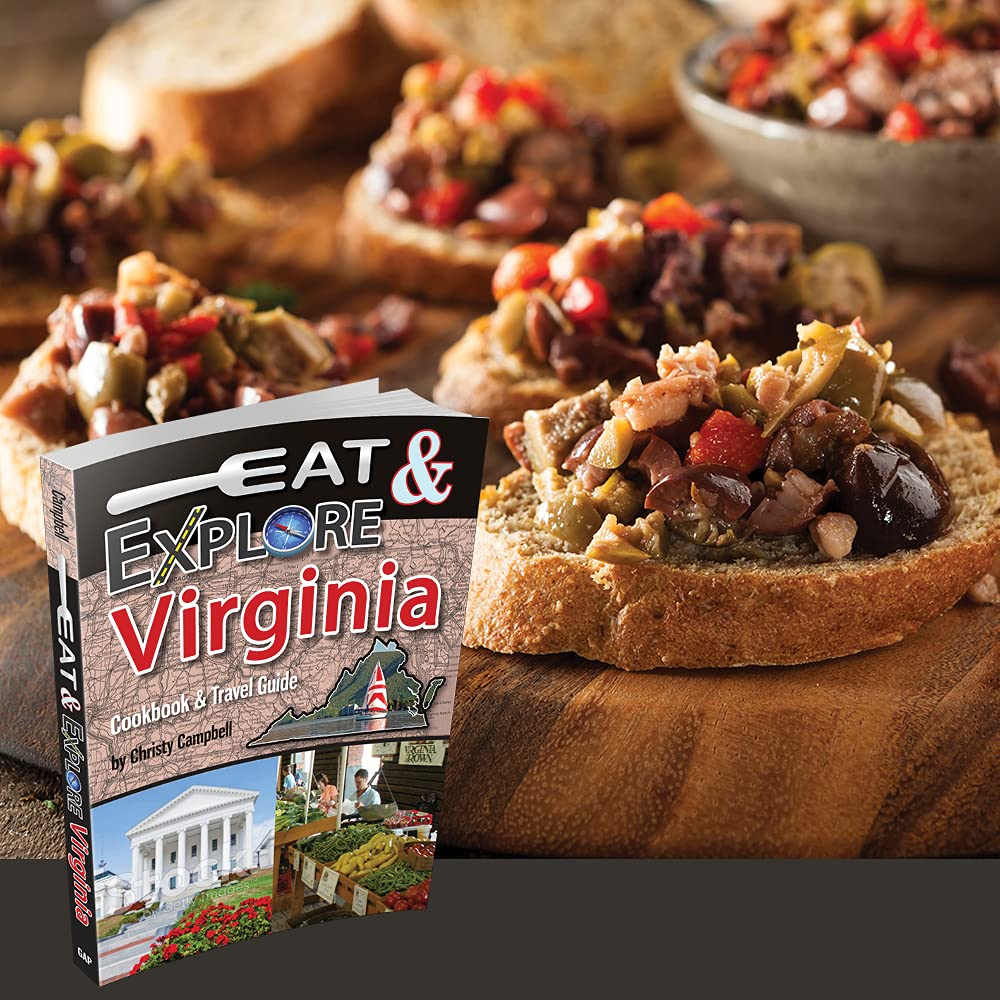 Eat & Explore Virginia Cookbook & Travel Guide used book depot